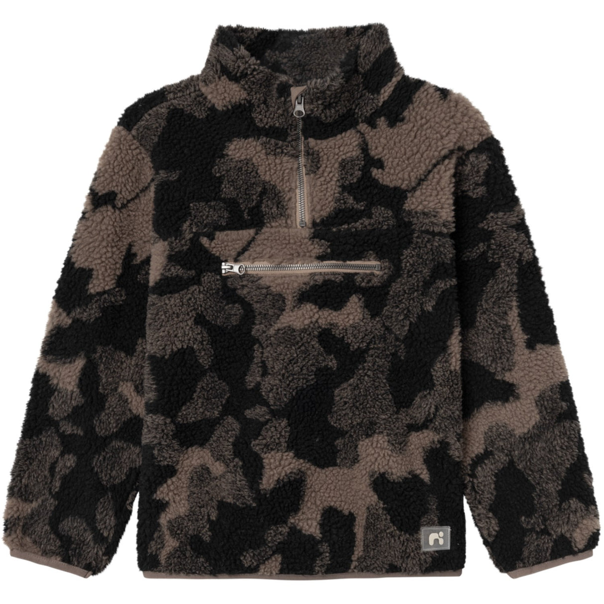 Name It Black Leafless Tree Ogule Teddy Pullover