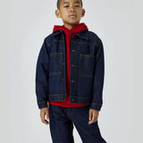 Name It Dark Blue Denim Unwashed Reese Denim Jacka