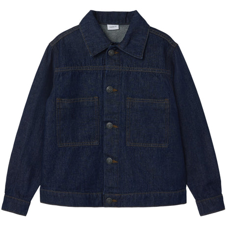 Name It Dark Blue Denim Unwashed Reese Denim Jacka