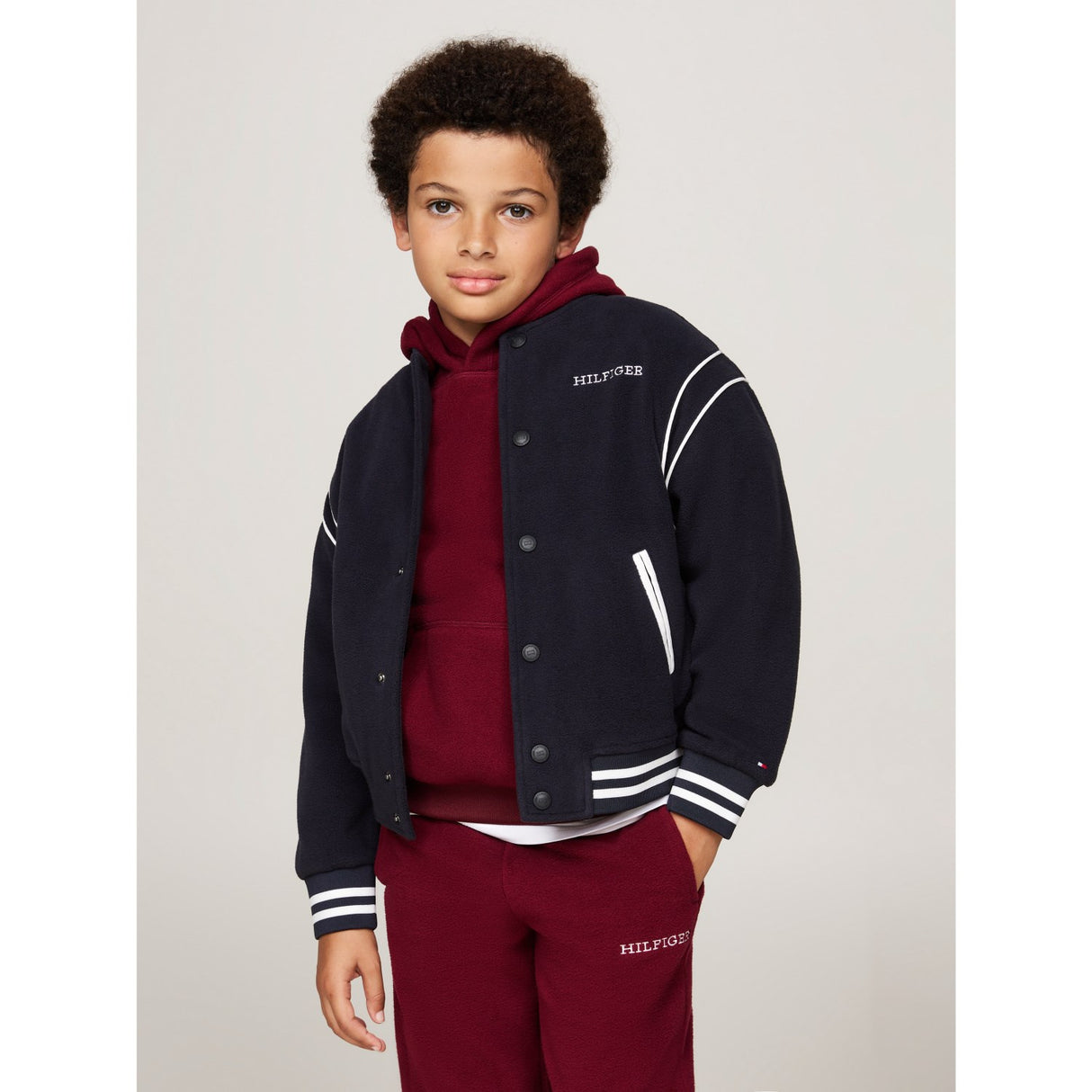 Tommy Hilfiger Desert Sky Polar Fleece Bomber Jacka