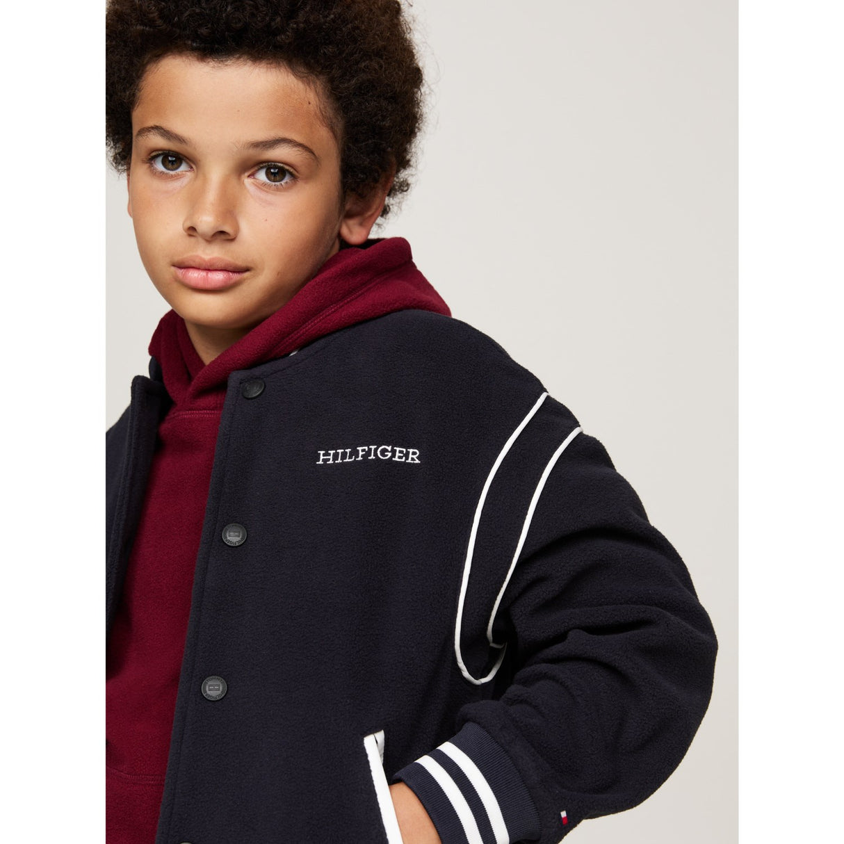 Tommy Hilfiger Desert Sky Polar Fleece Bomber Jacka