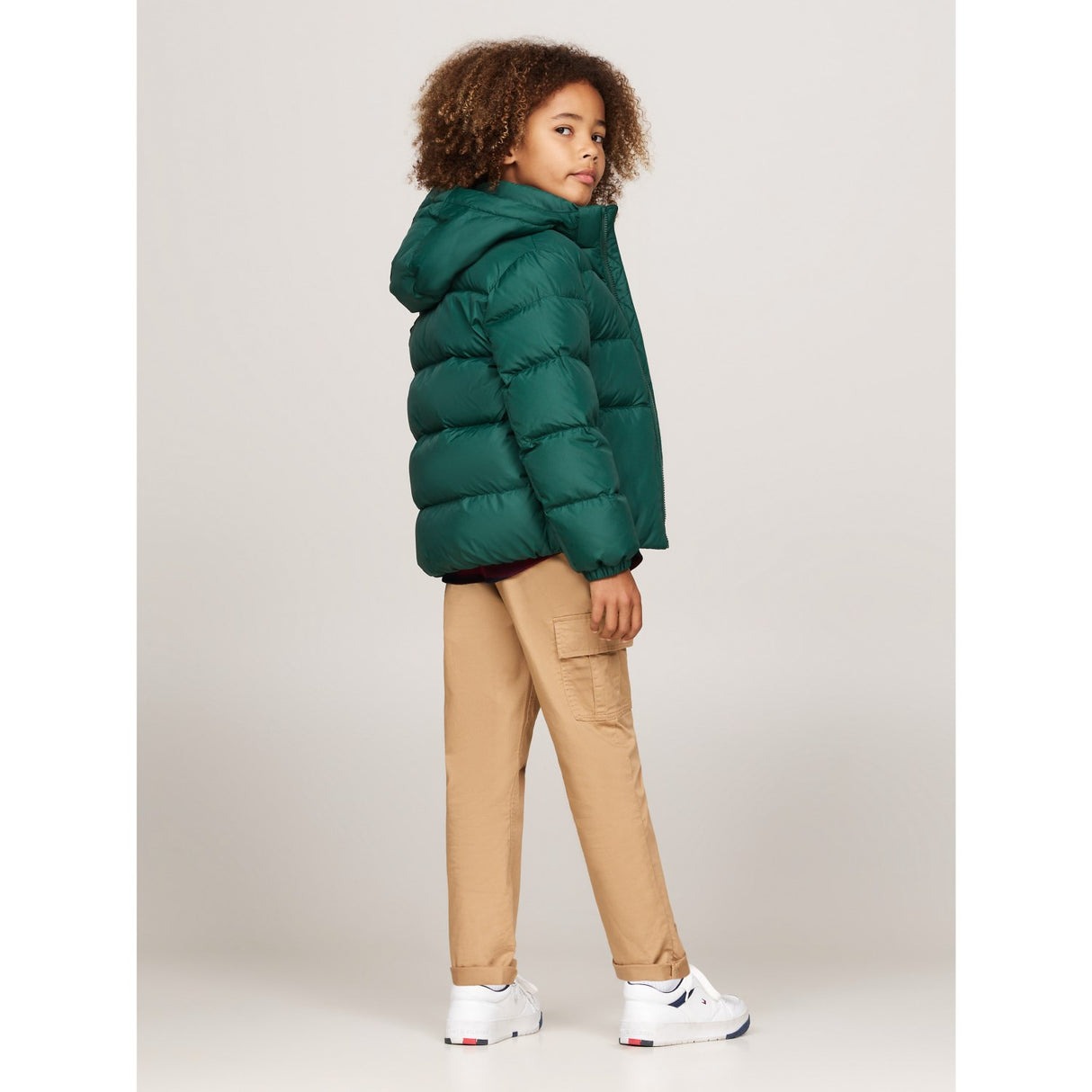 Tommy Hilfiger Ornamental Green Essential Dunjacka