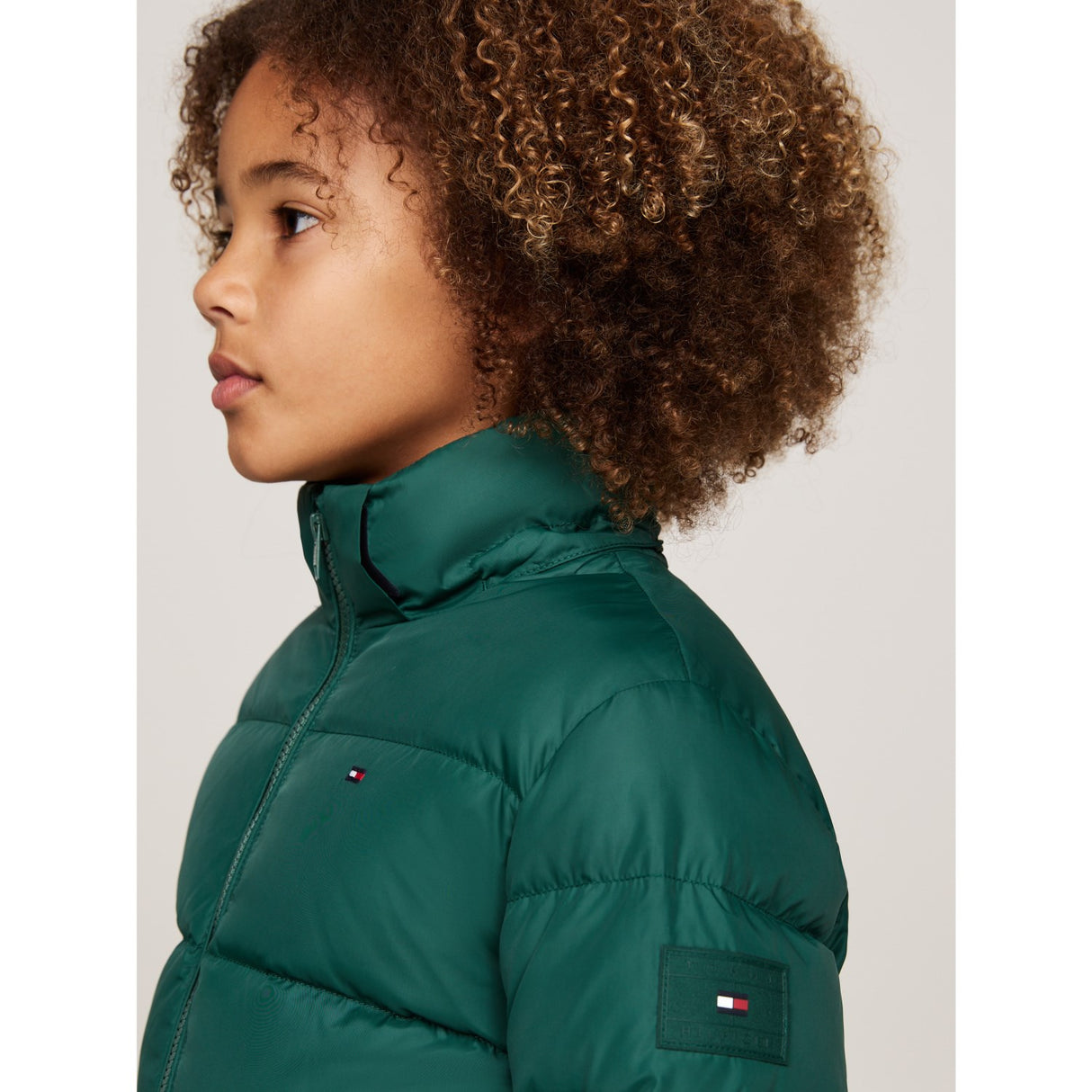 Tommy Hilfiger Ornamental Green Essential Dunjacka