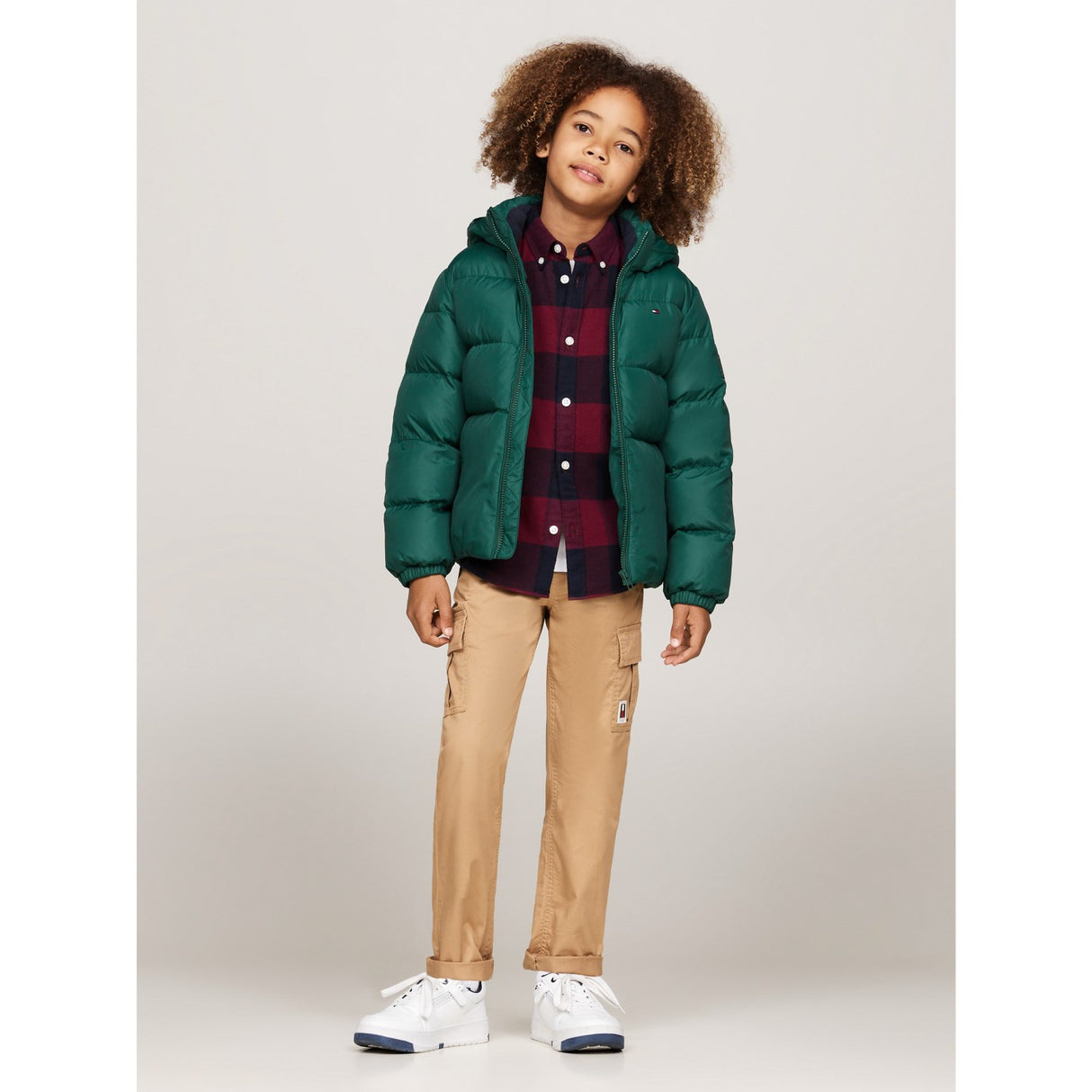 Tommy Hilfiger Ornamental Green Essential Dunjacka