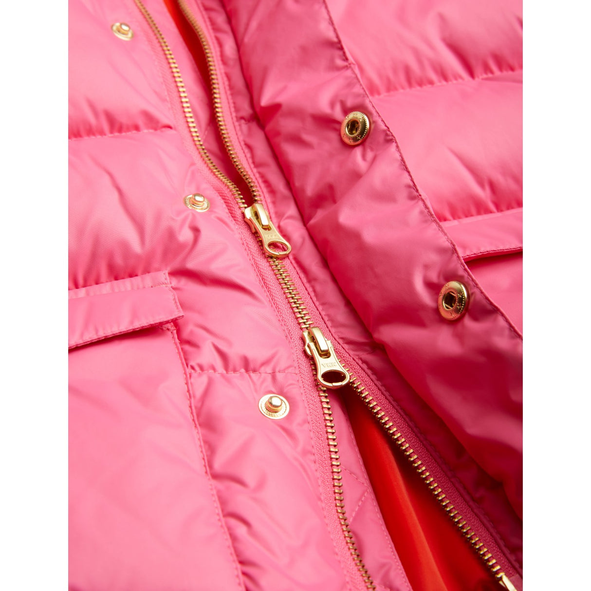 Mini Rodini Pink Heavy Hooded Puffer Jacket 3