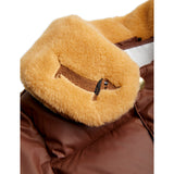 Mini Rodini Brown Doch Emb Puffer Jacket