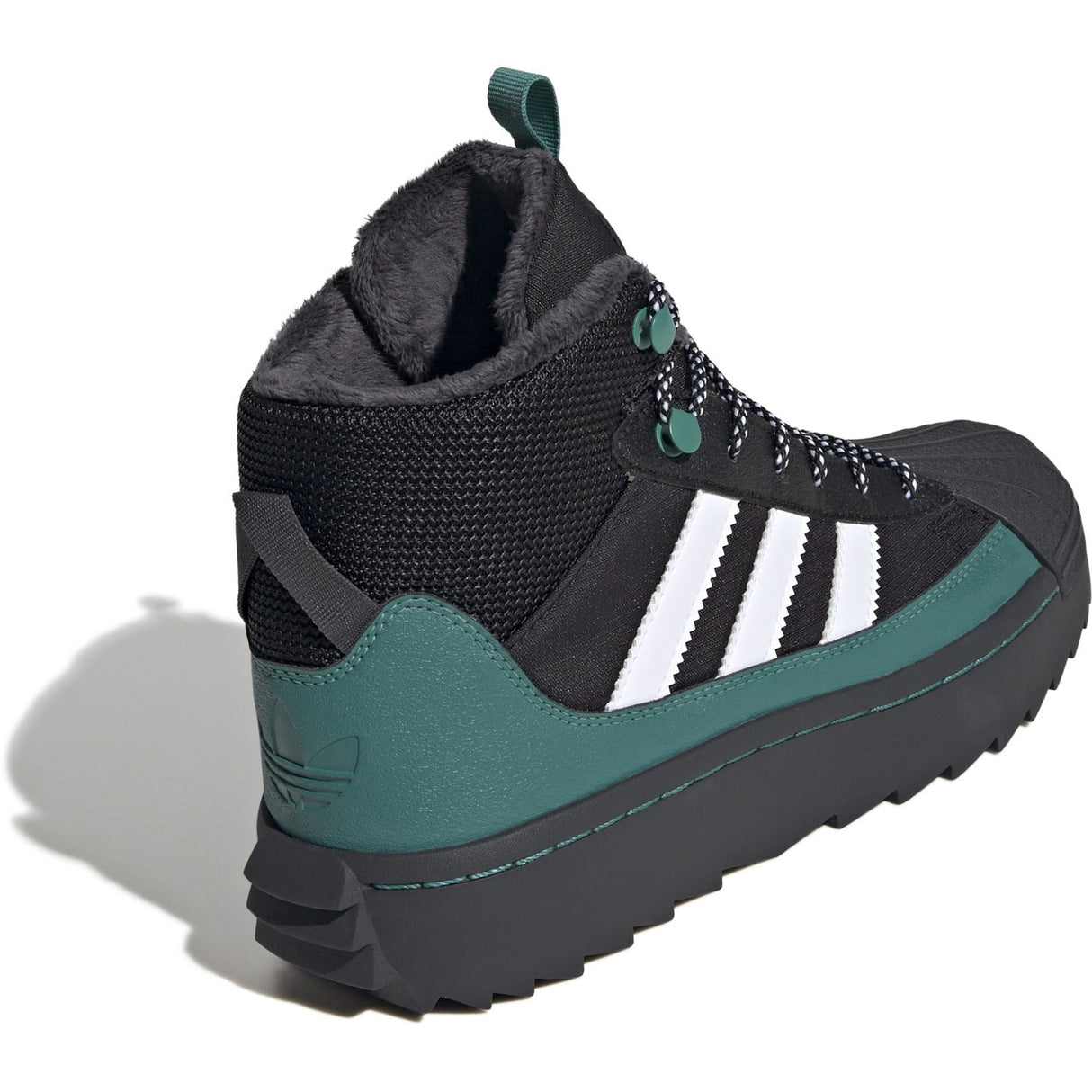 adidas Originals Core black/White/Active Green Superstar Winter Trek J Stövlar