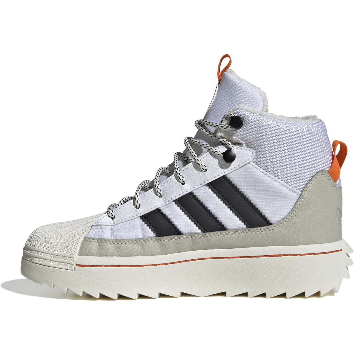 adidas Originals White/Core Black/Putty Grey Superstar Winter Trek J Stövlar