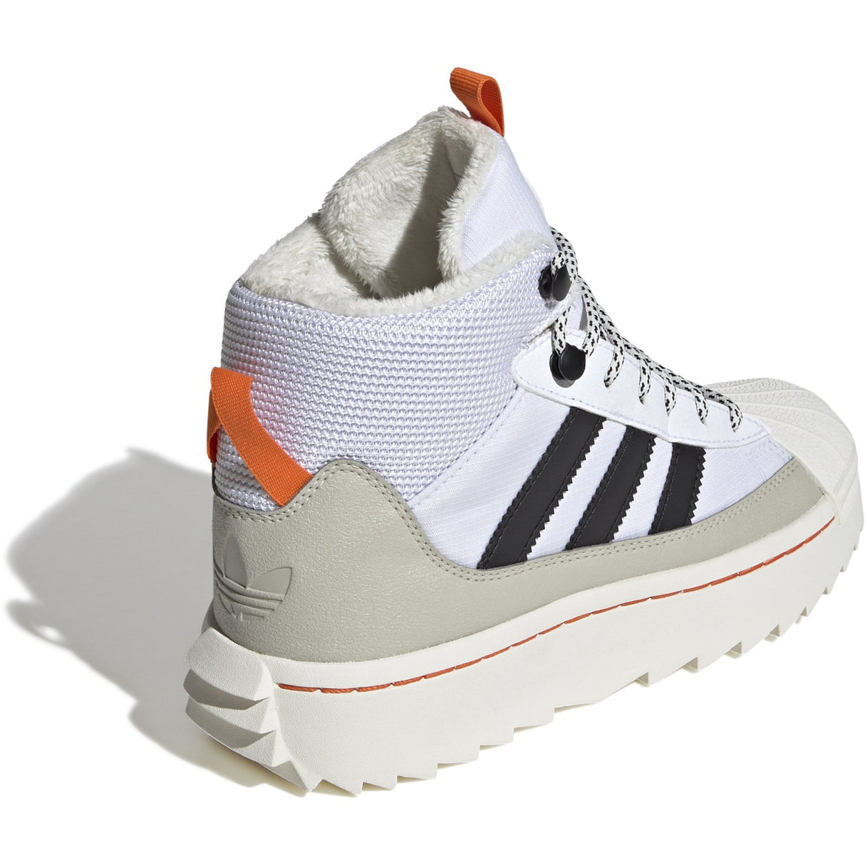 adidas Originals White/Core Black/Putty Grey Superstar Winter Trek J Stövlar