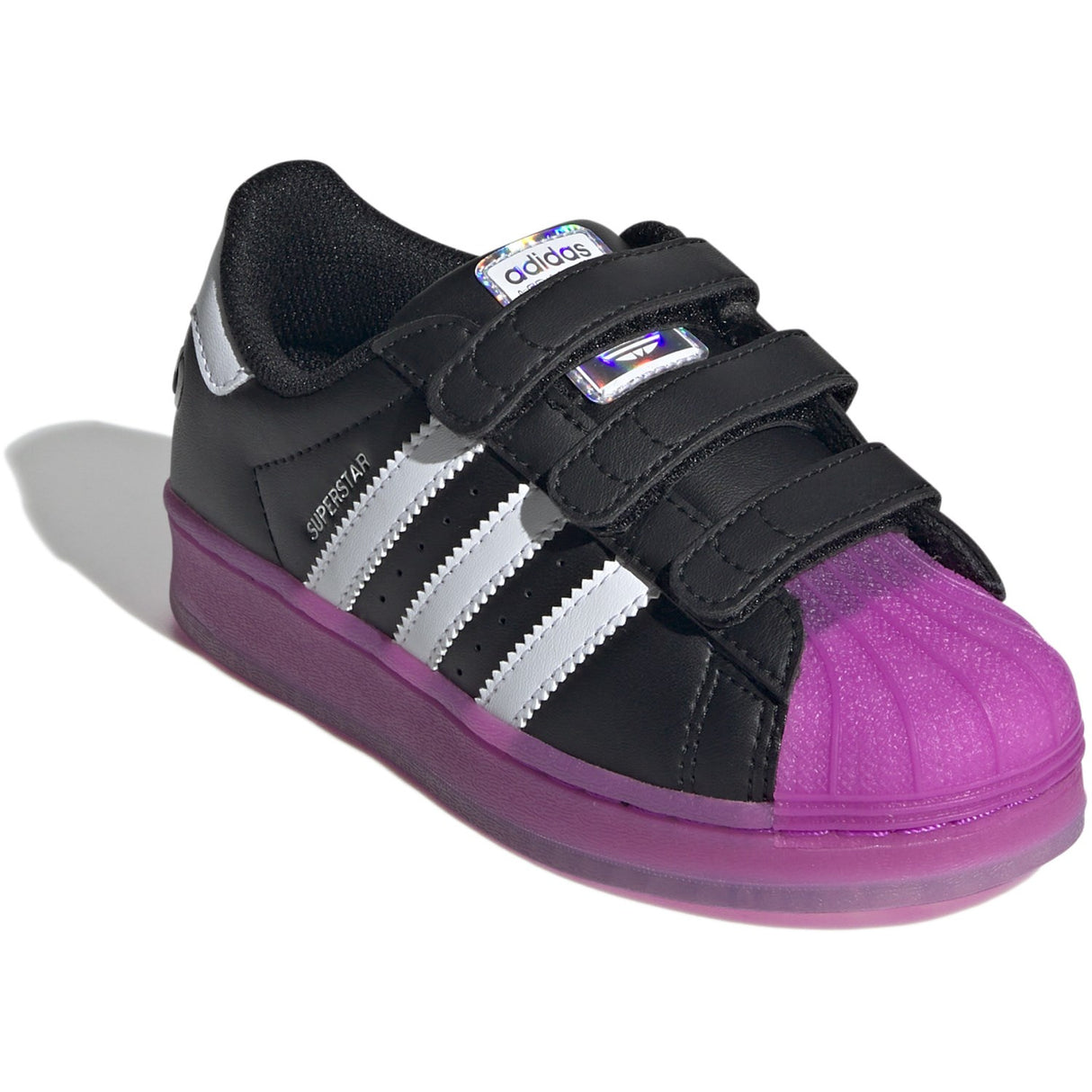 adidas Originals Core Black/Purbur/Cloud White Superstar Led Lights Cf C Sneakers