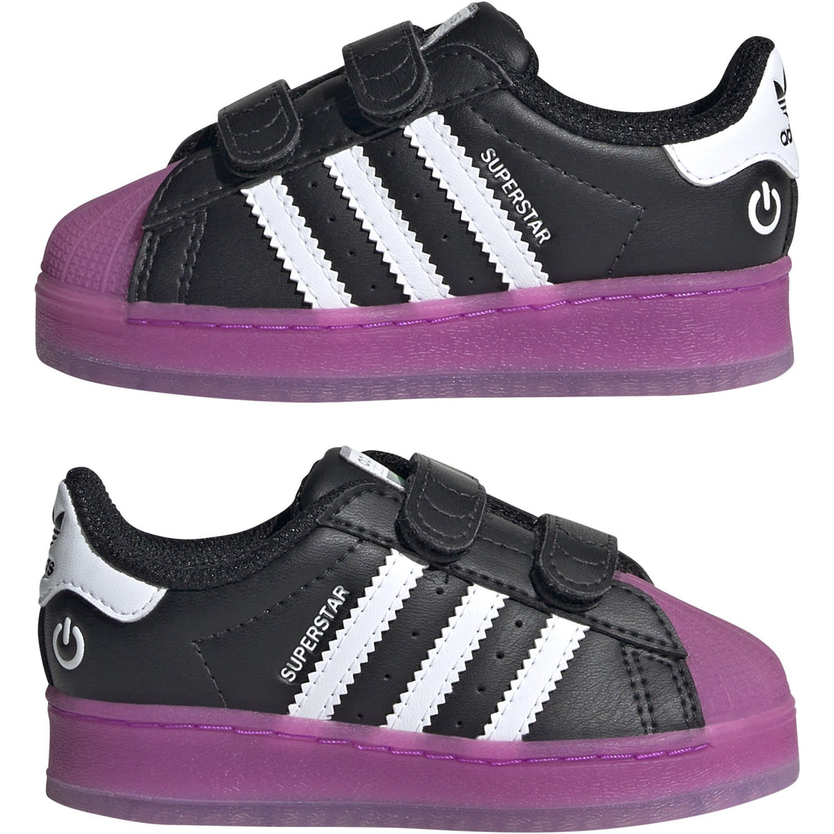 adidas Originals Cblack/Purbur/Ftwwht Superstar Led Lights Cf I Sneakers