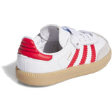 adidas Originals Cloud White/Collegiate Red/Gum Samba Og El I Sneakers