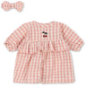 Konges Sløjd Powder Pink Check Doll Clothes Set Gots