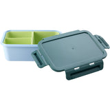 Rice Lunchbox with 3 Inserts in Green and Soft Blue