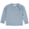 COPENHAGEN COLORS Dusty Blue Merino Marguriette Blus