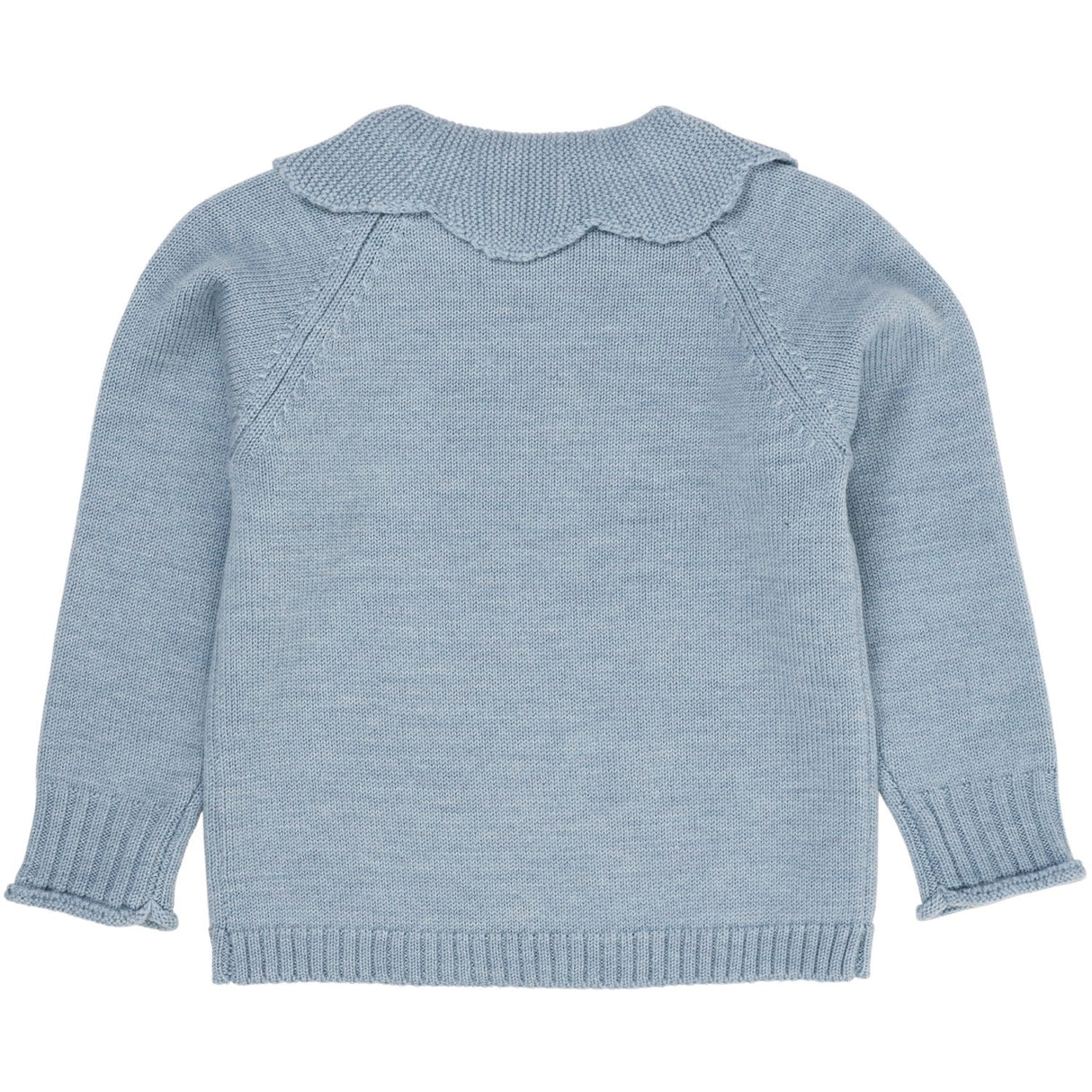 COPENHAGEN COLORS Dusty Blue Merino Marguriette Blus 3