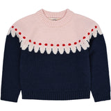 COPENHAGEN COLORS Navy Combi Cupcake Classic Jumper