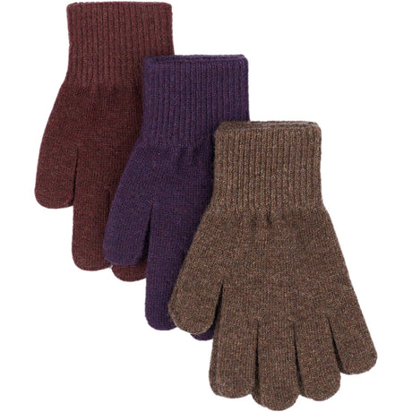 Mikk-Line Nightshade-Chocolate Chip-Rose Brown Magic Handskar 3-pack