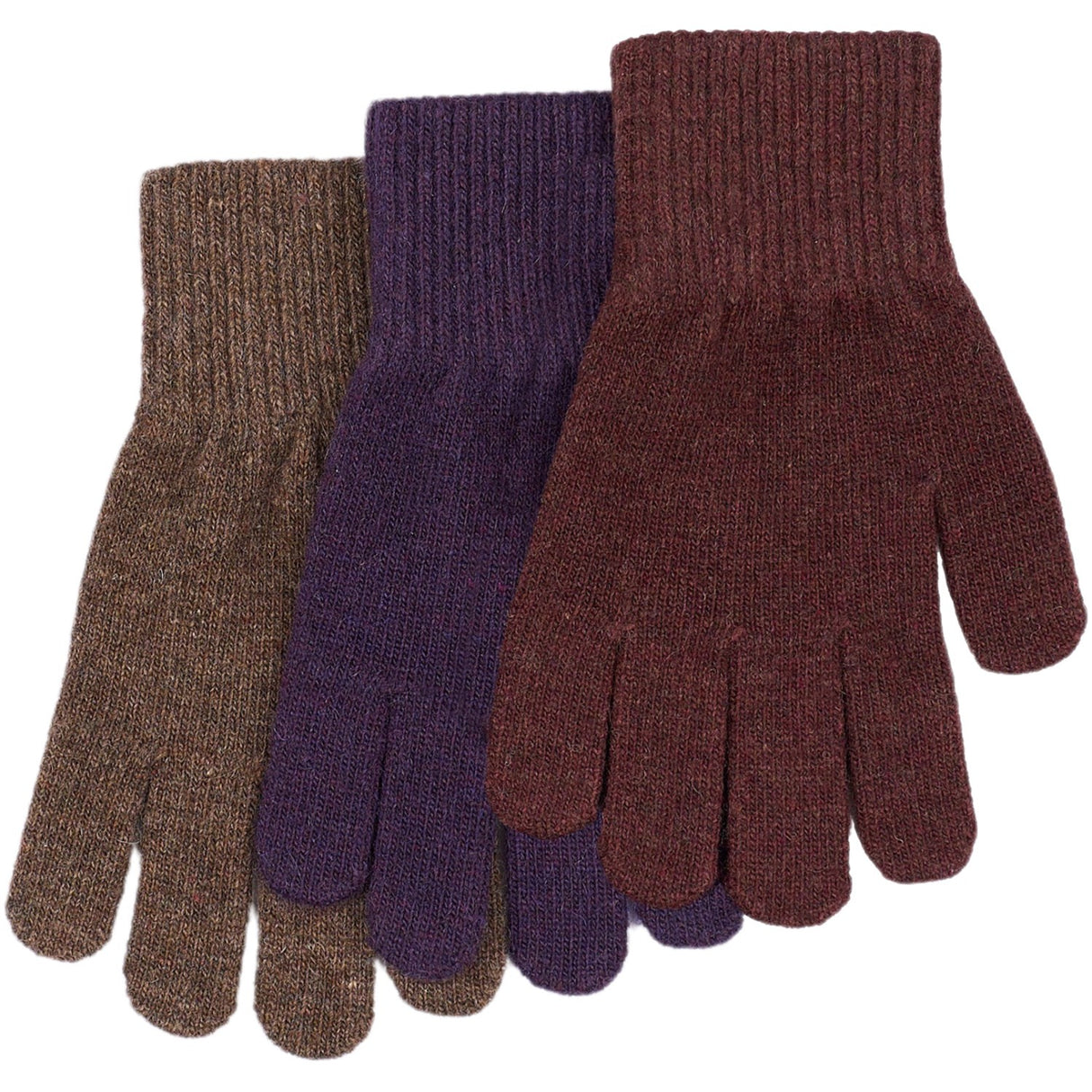 Mikk-Line Nightshade-Chocolate Chip-Rose Brown Magic Handskar 3-pack