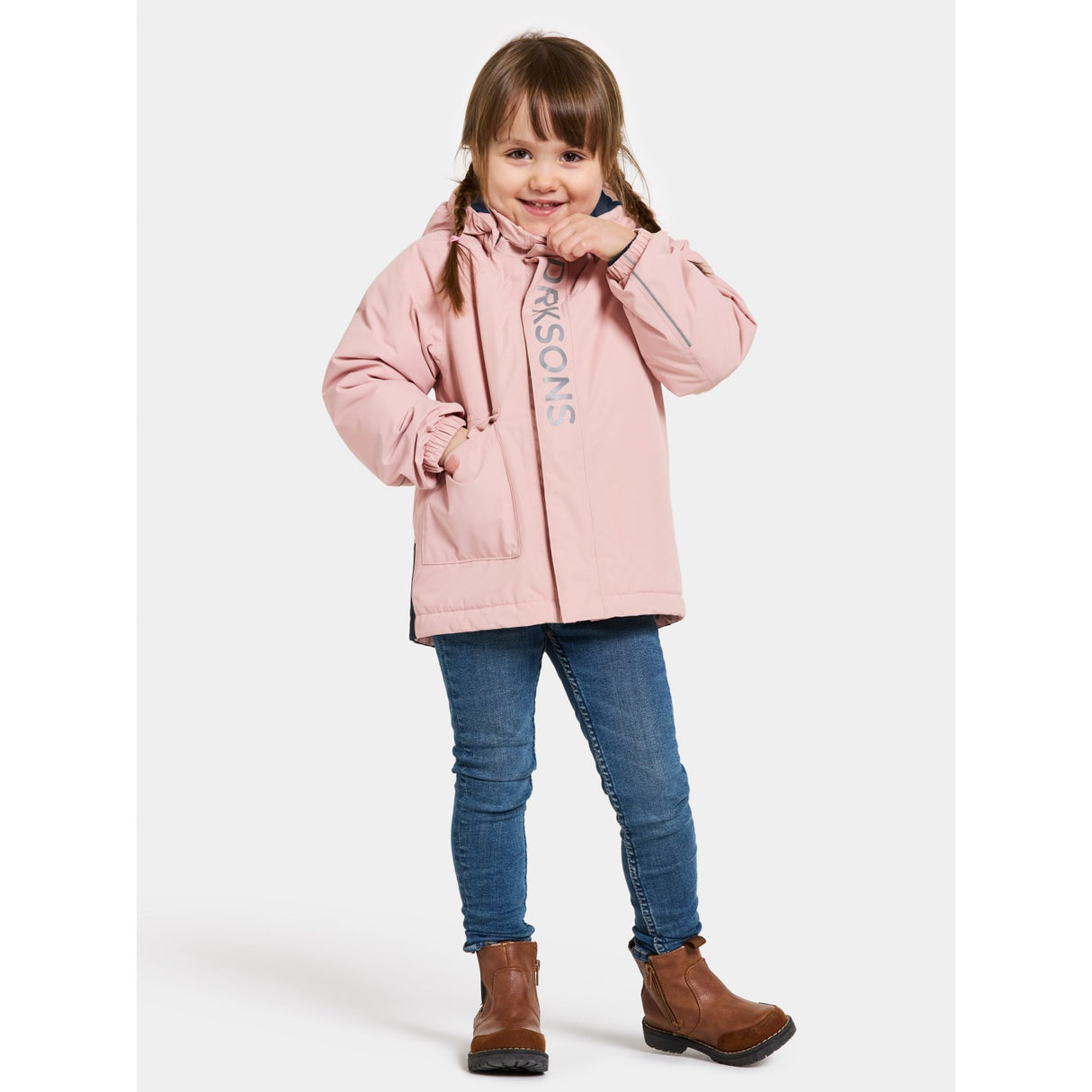 Didriksons Dusty Pink Talvi Kids Jacka 4