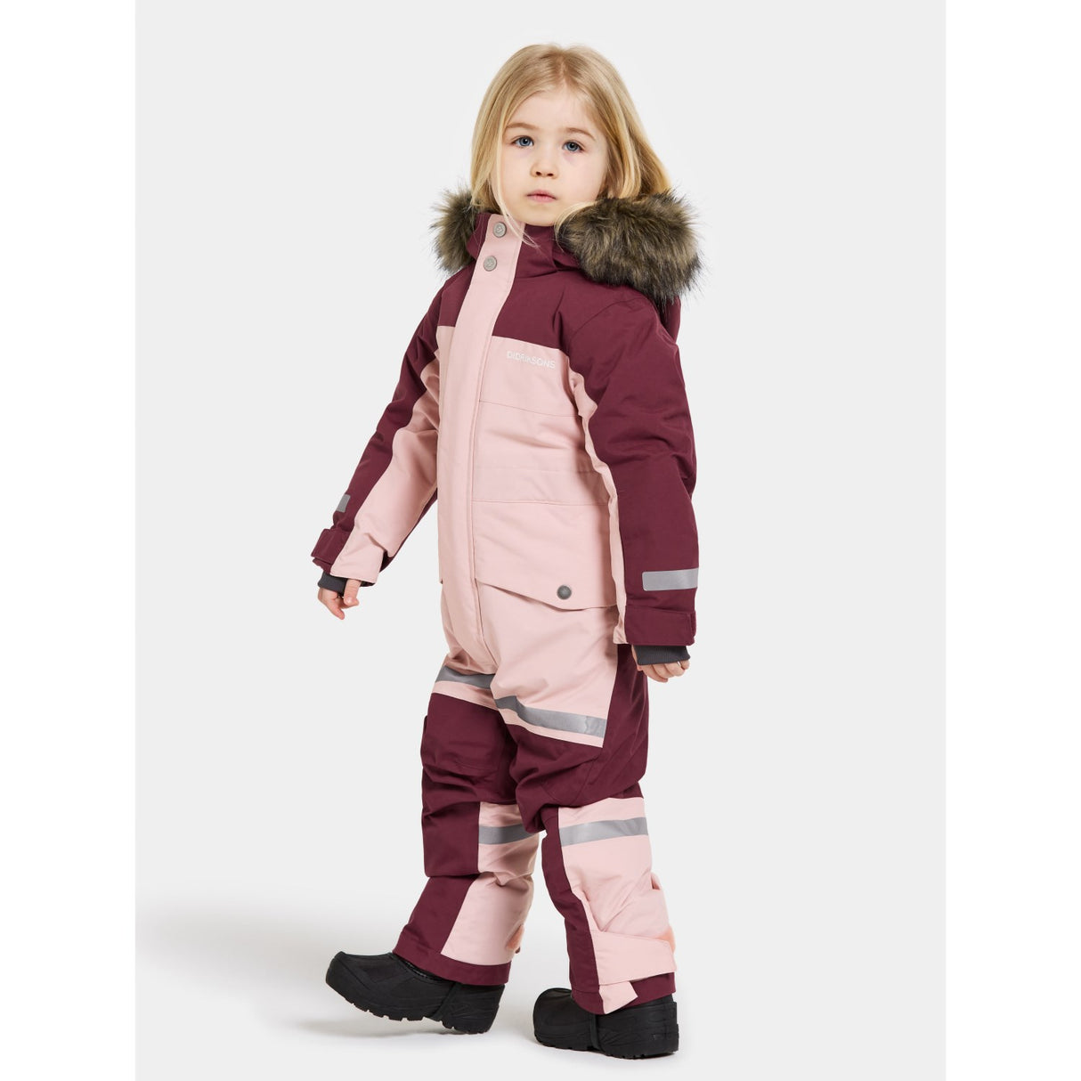 Didriksons Dusty Pink Bjärven Kids Overall 8