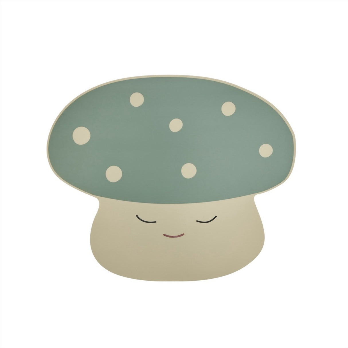 OYOY Offwhite/Pale Green Bordstablett Mushroom