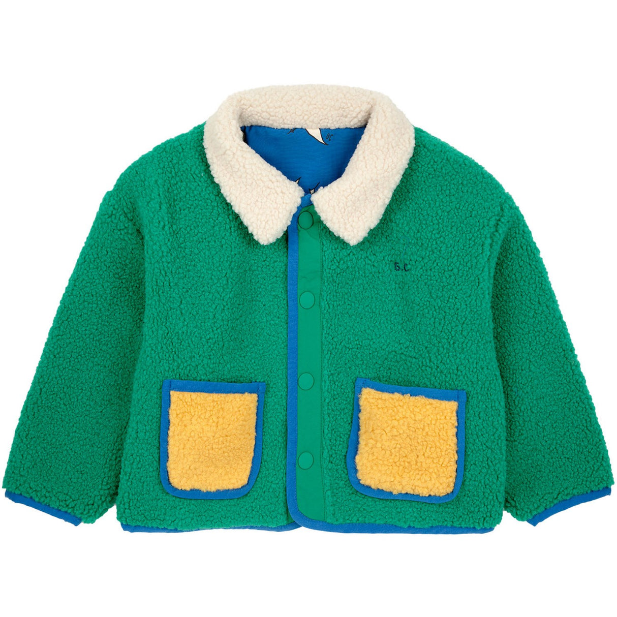 Bobo Choses Blue Beneath The Moon All Över Reversible Jacket