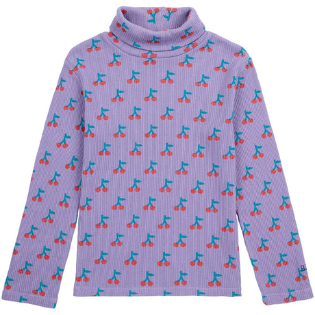 Bobo Choses Lavender Cherry All Över Turtle Neck Blus