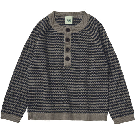 FUB Hazel Melange/Dark Navy Jumper