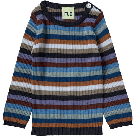 FUB Multi Stripe Bebis Rib Blus