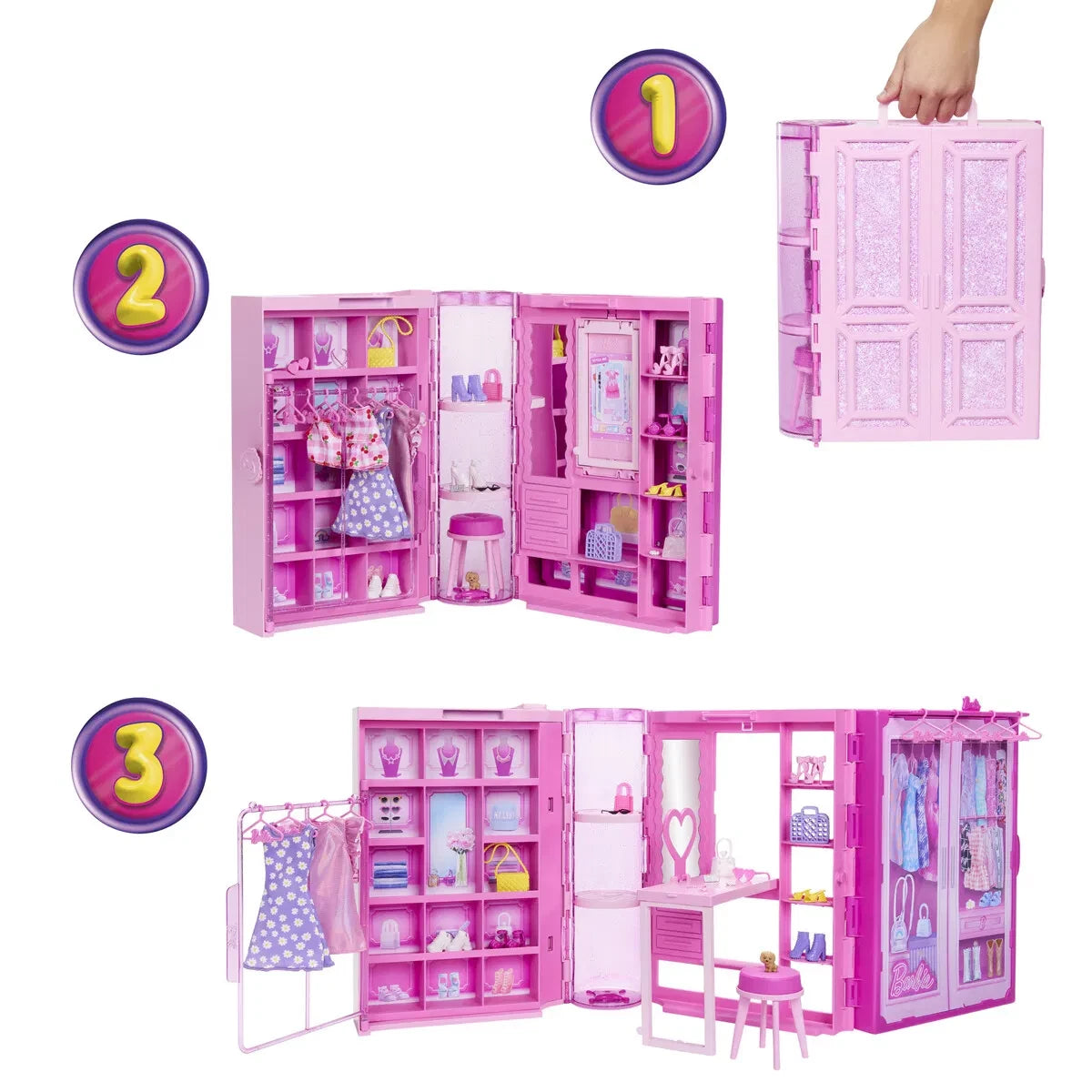 Barbie® Fashion Fun Dream Closet m Docka