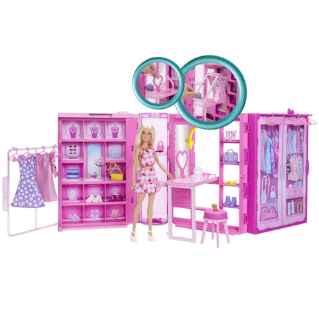 Barbie® Fashion Fun Dream Closet m Docka