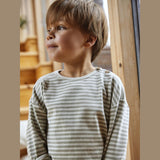 Lil'Atelier Green Tint Geo Alk Blus