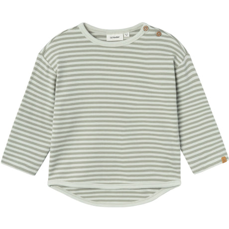 Lil'Atelier Green Tint Geo Alk Blus