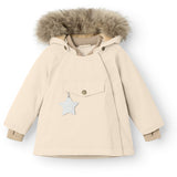 Mini A ture Angora creme Wang Fleece Vinterjacka m. Päls