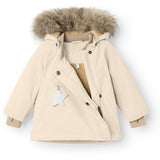 Mini A ture Angora creme Wang Fleece Vinterjacka m. Päls