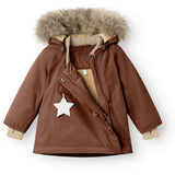 Mini A ture Rootbeer brown Wang Fleece Vinterjacka m. Päls