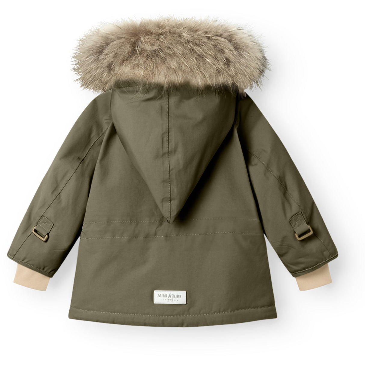 Mini A ture Olive night Wang Fleece Vinterjacka m. Päls