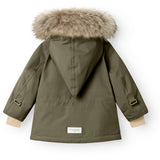 Mini A ture Olive night Wang Fleece Vinterjacka m. Päls