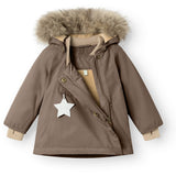 Mini A ture Morel grey Wang Fleece Vinterjacka m. Päls