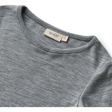 Wheat Melange Grey Wool Blus Alfie