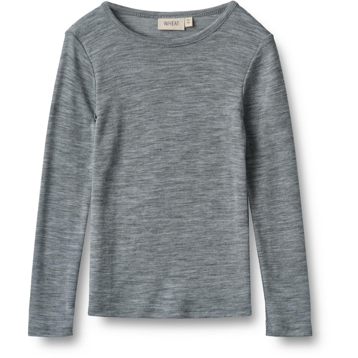 Wheat Melange Grey Wool Blus Alfie