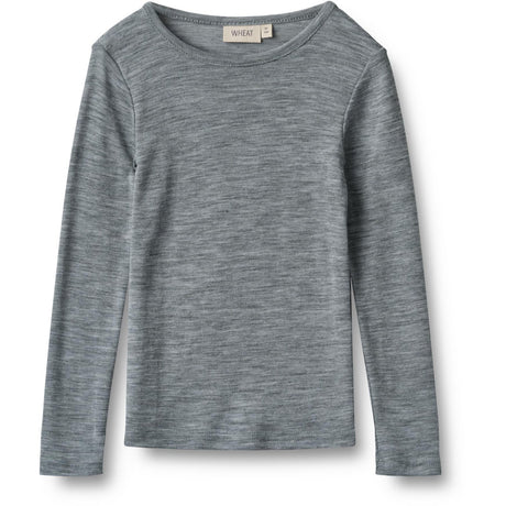 Wheat Melange Grey Wool Blus Alfie