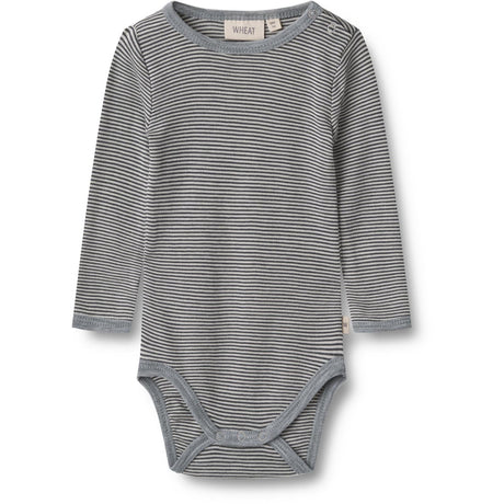 Wheat Navy Stripe Wool Body Lucca