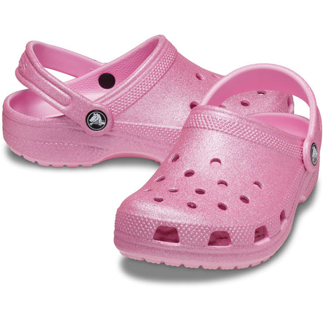 Crocs Pink Tweed Glitter Classic Glitter Clog 2