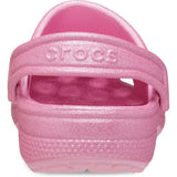 Crocs Pink Tweed Glitter Classic Glitter Clog 7