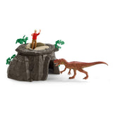 Schleich® erövring av templet i Dino – Mega Set