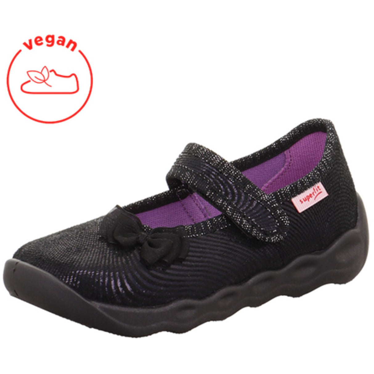 Superfit Black Bubble Slippers With Cold Lining