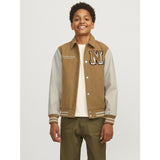 Jack & Jones Junior Forest River Carter Varsity Wool Blend Bomber Jacka