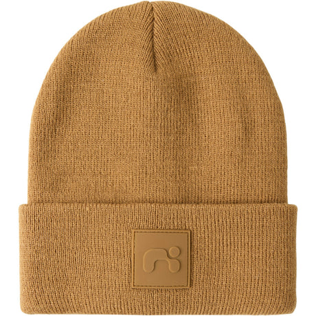 Name It Brown Sugar Malik Stickad Beanie Badge